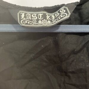 Black short sleeve cardigan